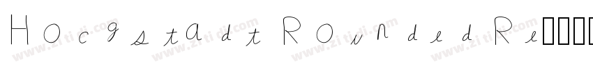 Hochstadt Rounded Re字体转换
